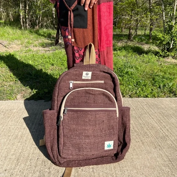 Kailash Himalayan Pure Hemp Brown Backpack - Picture 6 of 16